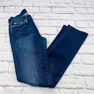 7 For All Mankind KARAH Straight Leg Jeans Womens Size 26 Dark Wash